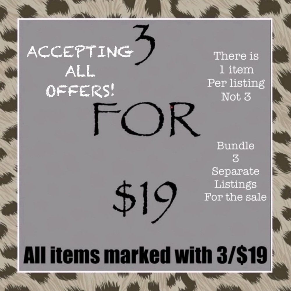 ๐3 for $19 Sale - Picture 1 of 3